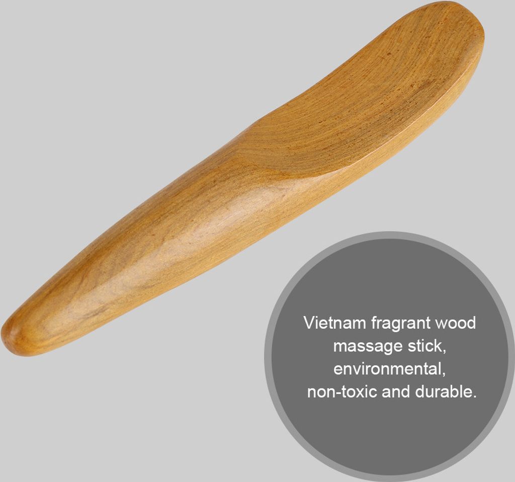 Duftender Holz-Akupressurpunkt-Meridian-Kratzstab, Mini-Finger-Körpermassagegerät