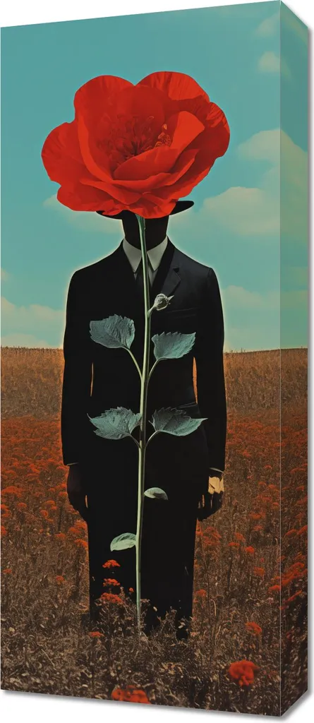 Image 30 x 70 cm Observateur derrière le Makü : Impression Haute Qualité