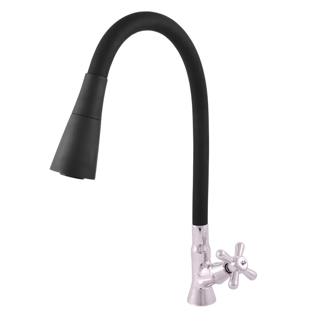 RAV Slezák Slezák Rav MK194/13 Miscelatore monocomando per lavabo con braccio flessibile Colore: cromo/nero