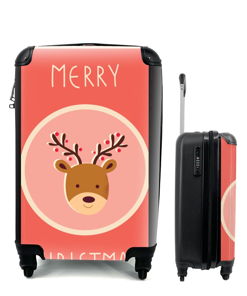 MuchoWow® Koffer Handgepäck Trolley Rollkoffer Kleine Produktbild 