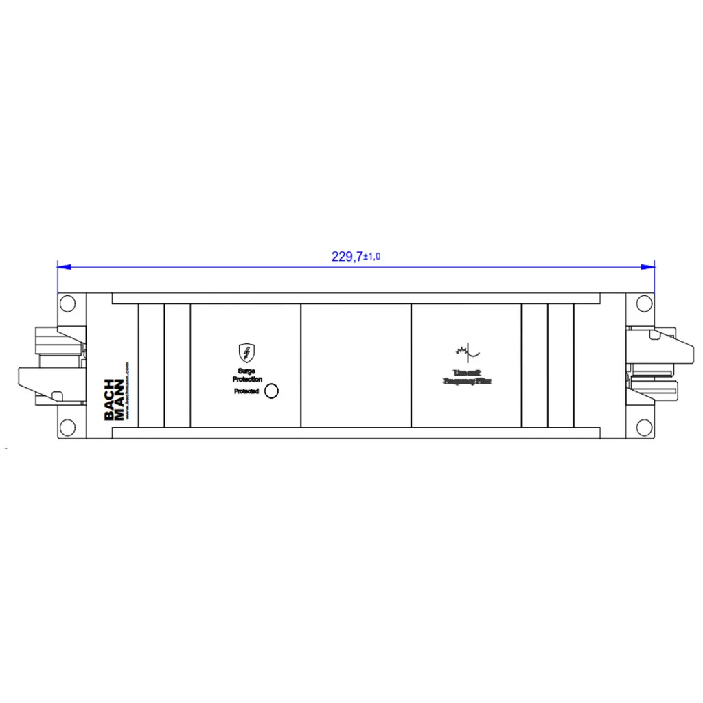 Bloc multiprise aluminium Bachmann STEP 906.2056 robuste et modulaire - 2