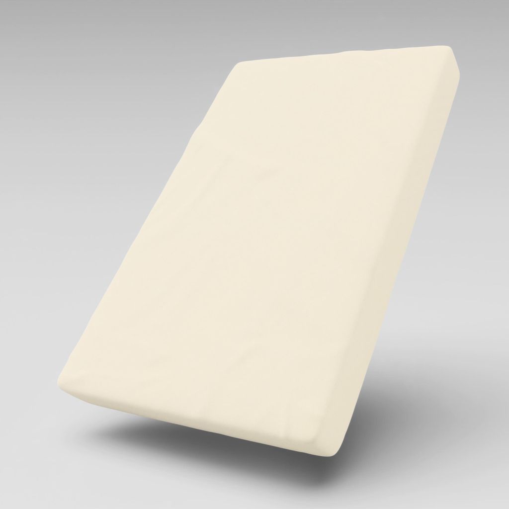 Bettlaken - Spannbettlaken - 160g/m2 - mit Gummiband - Jersey - Beige - Hochwertiges