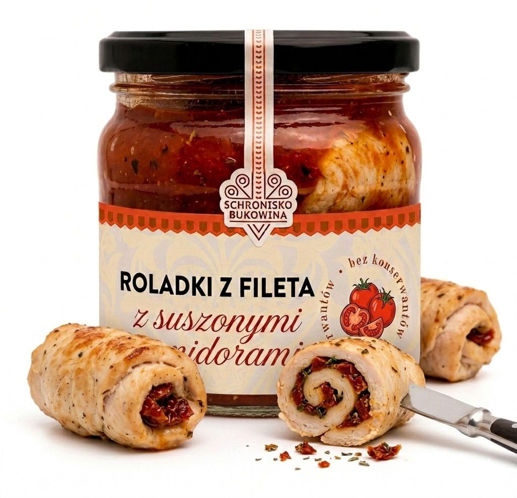 Roulades de poulet aux tomates séchées, 400 g Image du produit 