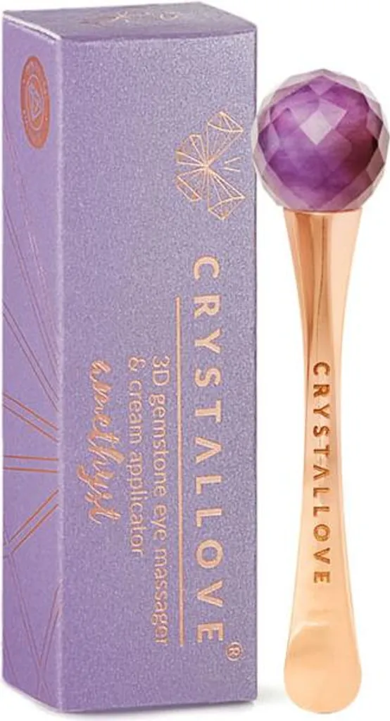 Incanto d'Ametista: Massaggiatore Occhi 3D CRYSTALLOVE per Sguardi Vivi