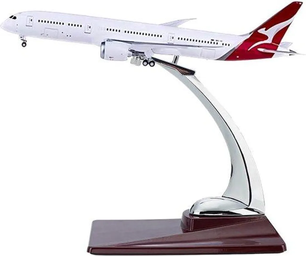 Support Maquette Avion Métal 14x7,8x14,5cm Brun Coco pour Modèles 30-50cm