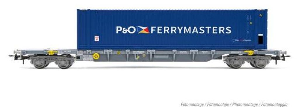 Jouef 4-achs. Containerwagen Sgss, F-NOVA 45' Cont P&O Ferrymasters, Ep. VI HJ62