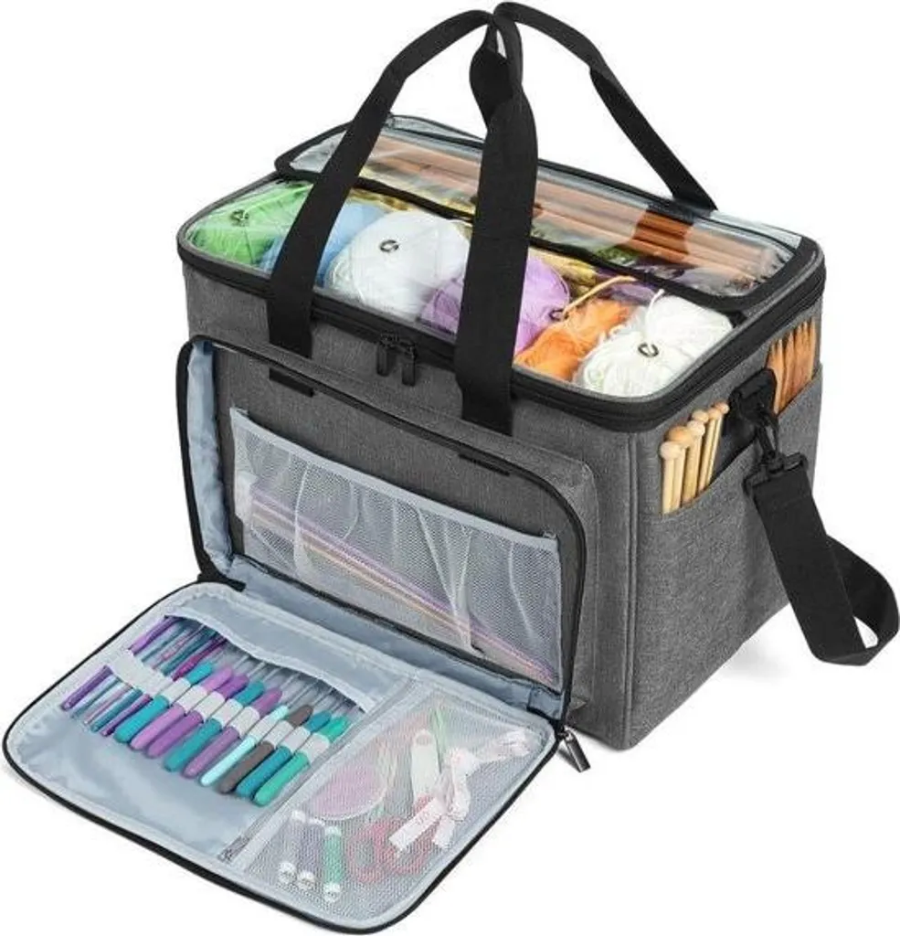 Organizzatore Hobby Viaggio: Borsa Porta Lana e Uncinetto Impermeabile