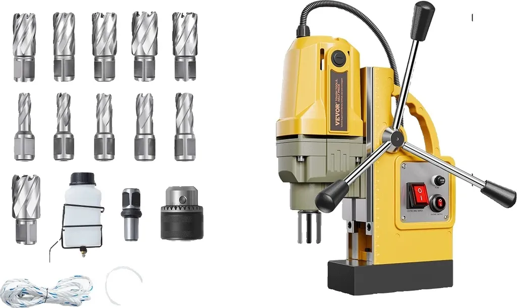 Perceuse magnétique 1400W pour construction métallique et carottage