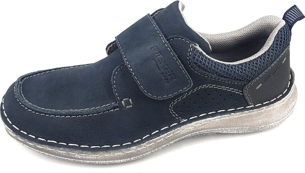 Rieker Slipper - Blau Veloursleder Größe: 41 Normal Produktbild 29