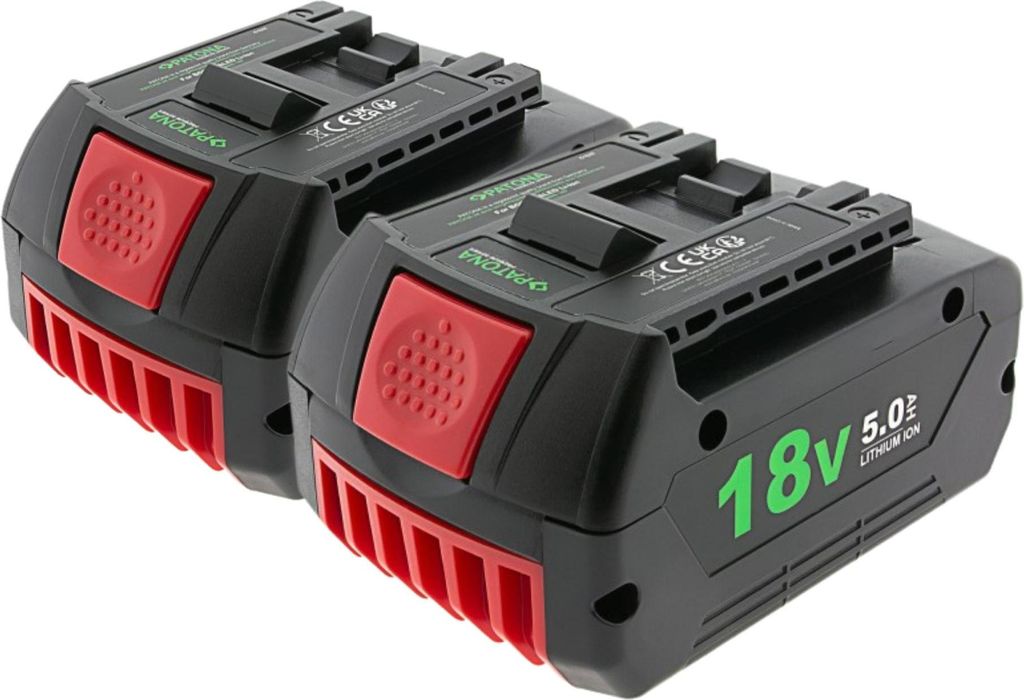 2er-Set PATONA Akku Bosch GBA180LED 18V 5.0Ah