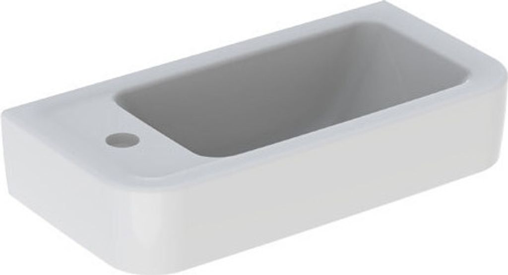 VIGOUR Handwaschbecken clivia eckig 50x25 cm weiß