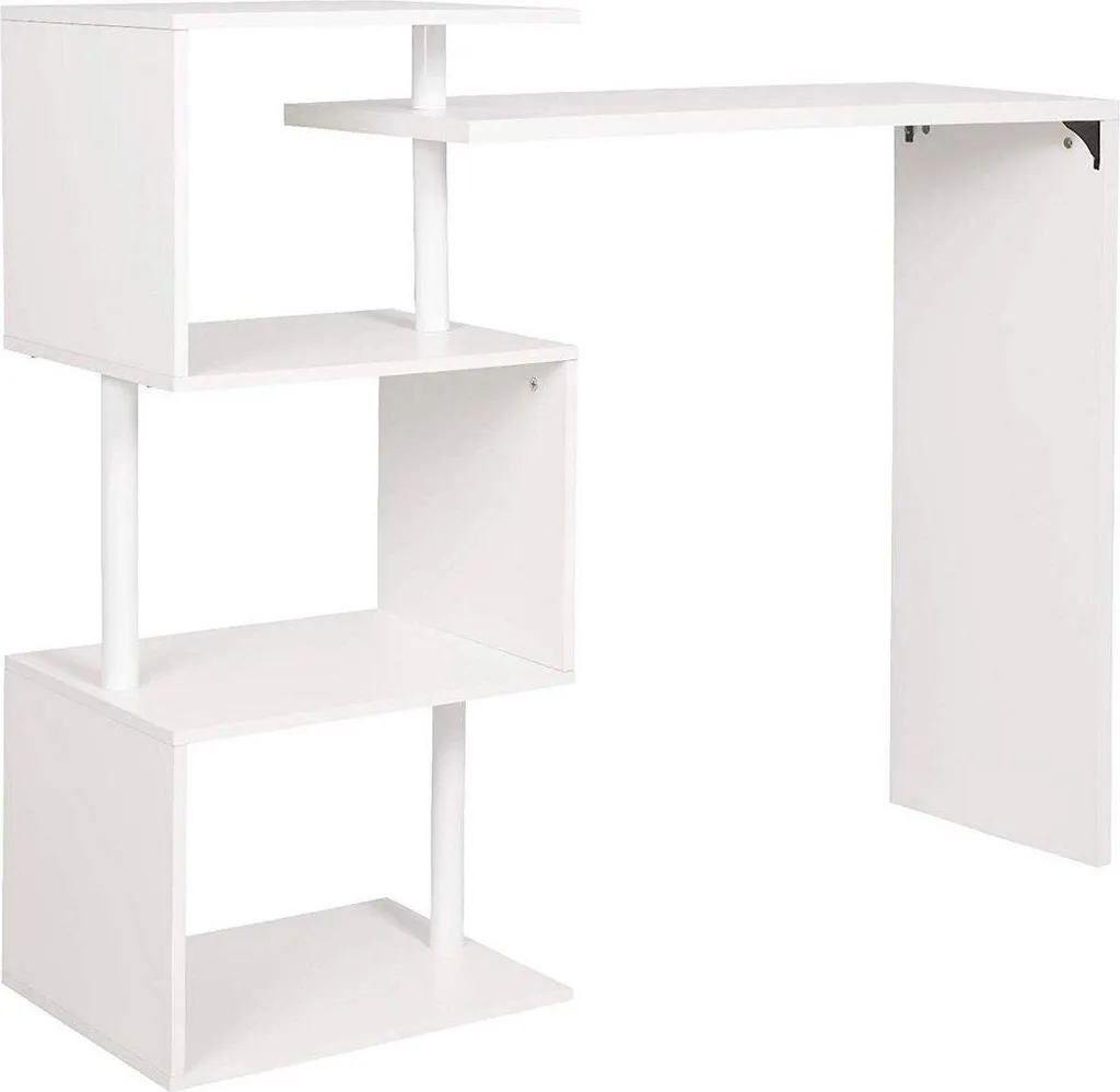 Table haute de cuisine gain de place mange-debout rectangulaire Zita