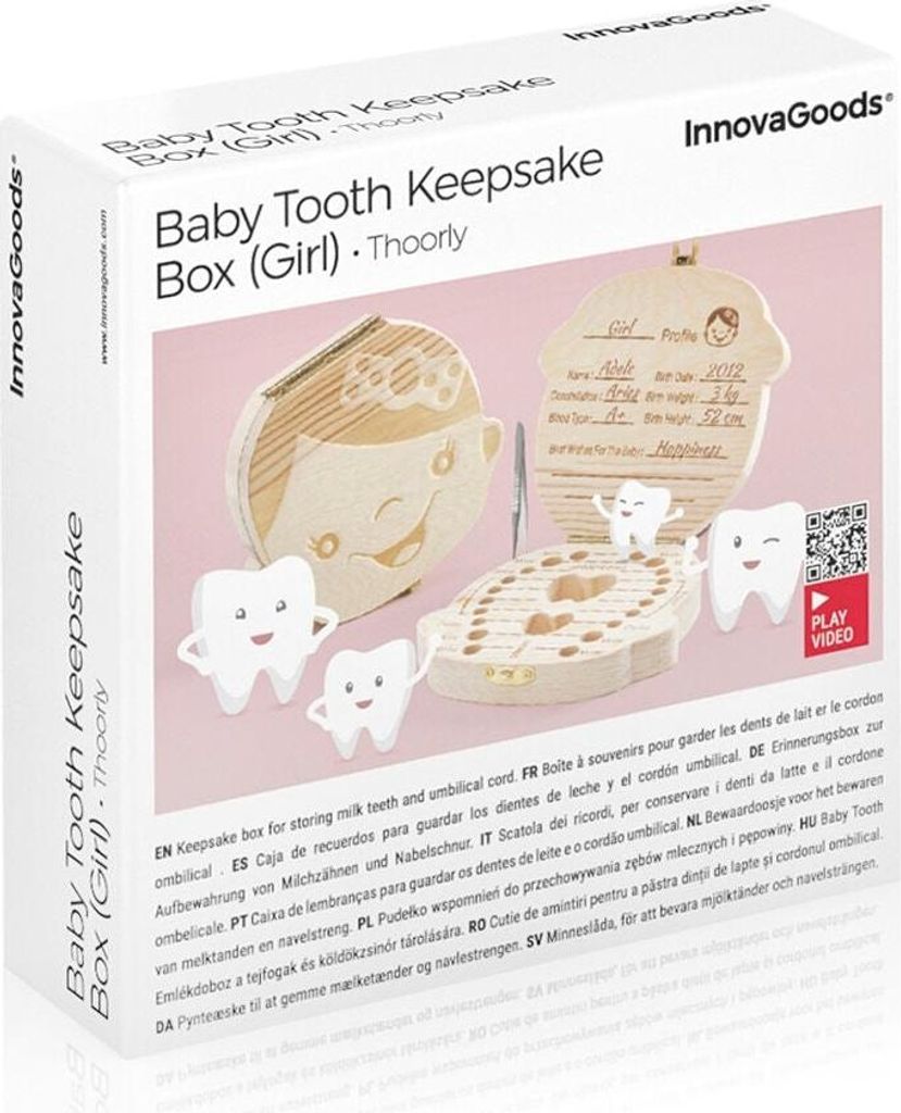 Erinnerungsbox für Babys Thooy InnovaGoods - Mädchen