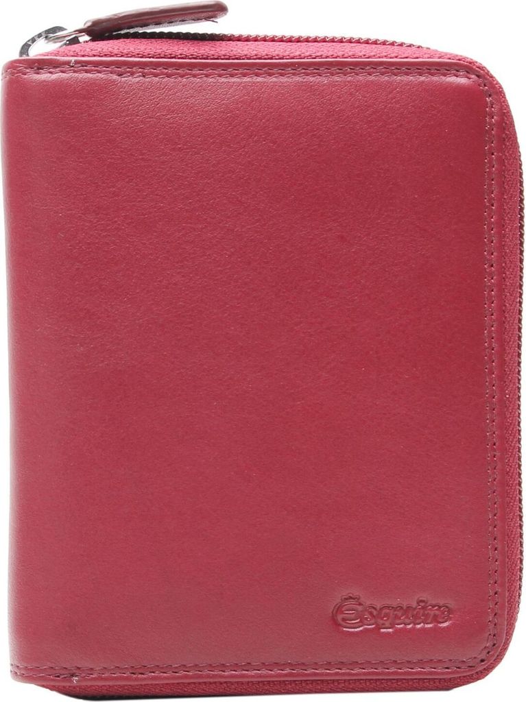 Esquire Geldbörse Duo Zip Around Wallet Red dunkelrot