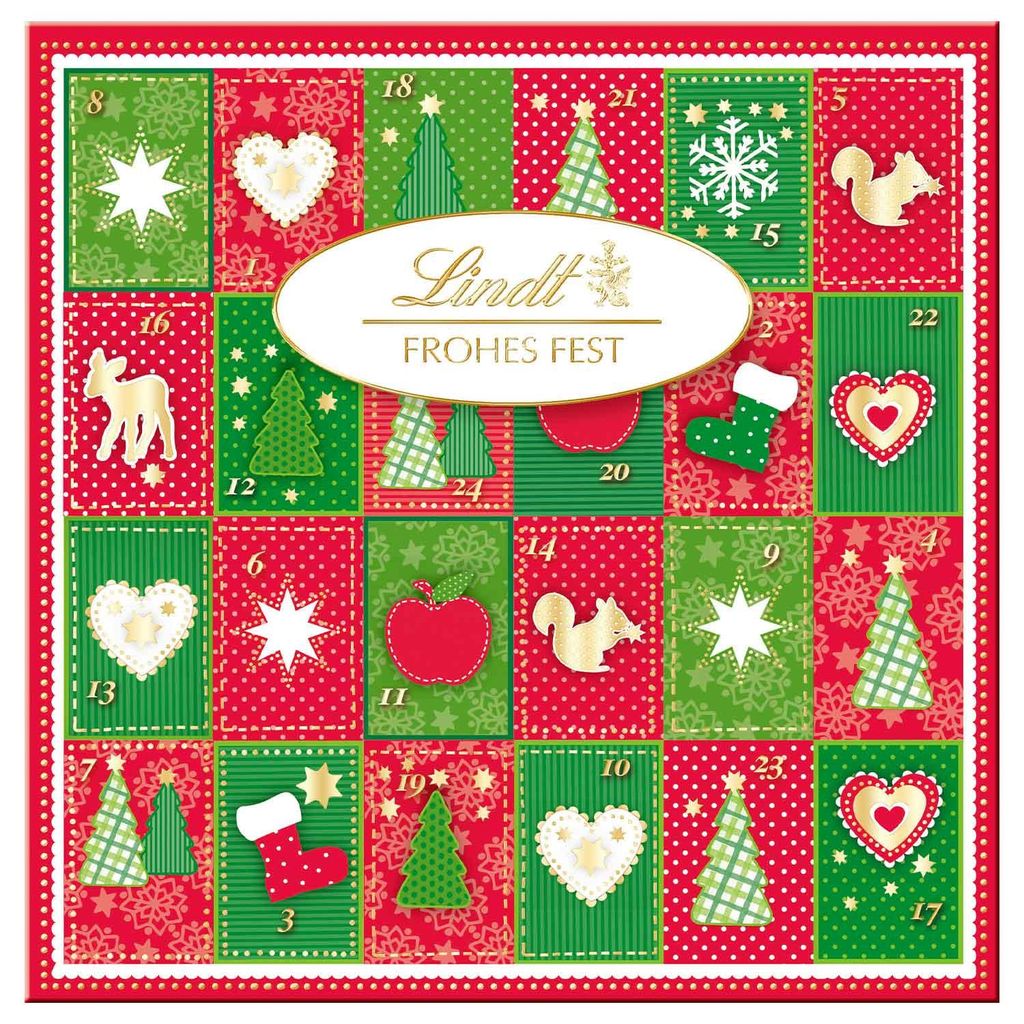 Lindt Mini-Tisch-Adventskalender "Frohes Fest" 115 g Produktbild 