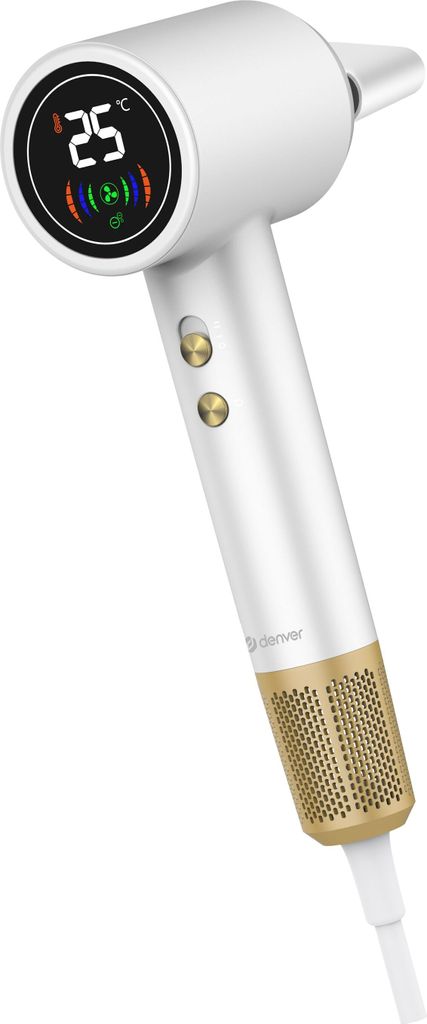 Denver HDD-1400W, 25 °C, 75 °C, Weiß, 1,8 m, 1400 W, Produktbild 