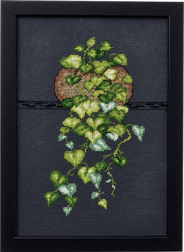 Permin Kreuzstich Stickpackung "Heart Leaf Philo.", Zählmuster, 20x29cm, 92-8417