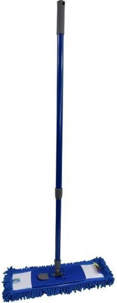 Mop Chenille Lux Bleu Idéale pour Poils d'Animaux et Sols Délicats