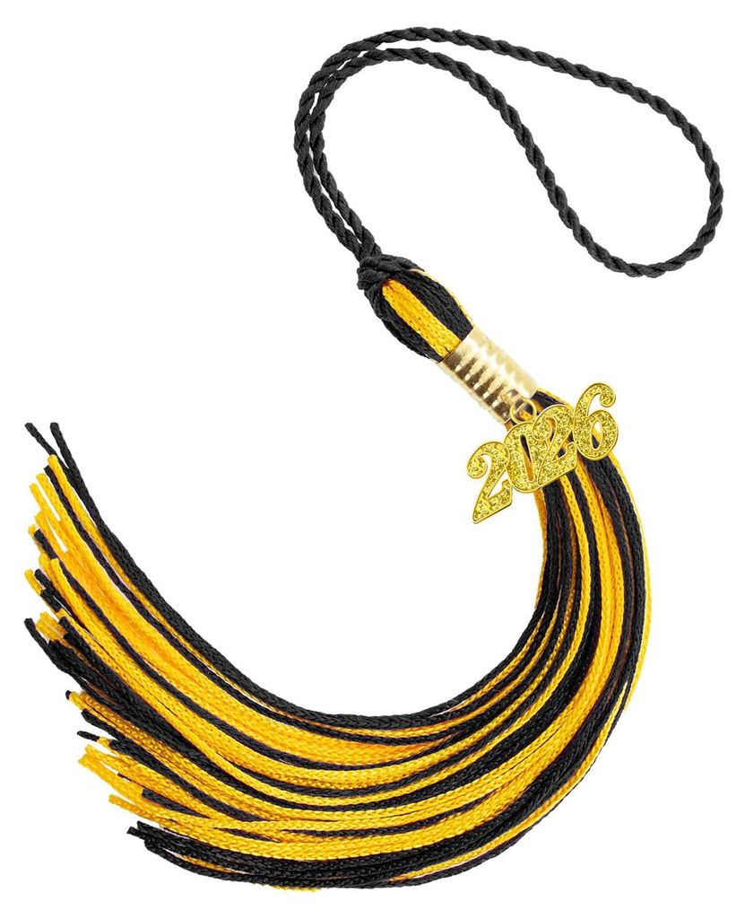 Abschlussquaste 2026, 40 cm (16 Zoll), Quaste für Abschlussmützen, Quaste mit Jahreszahl 2026, Anhänger für Abschlussfeiern und Accessoires