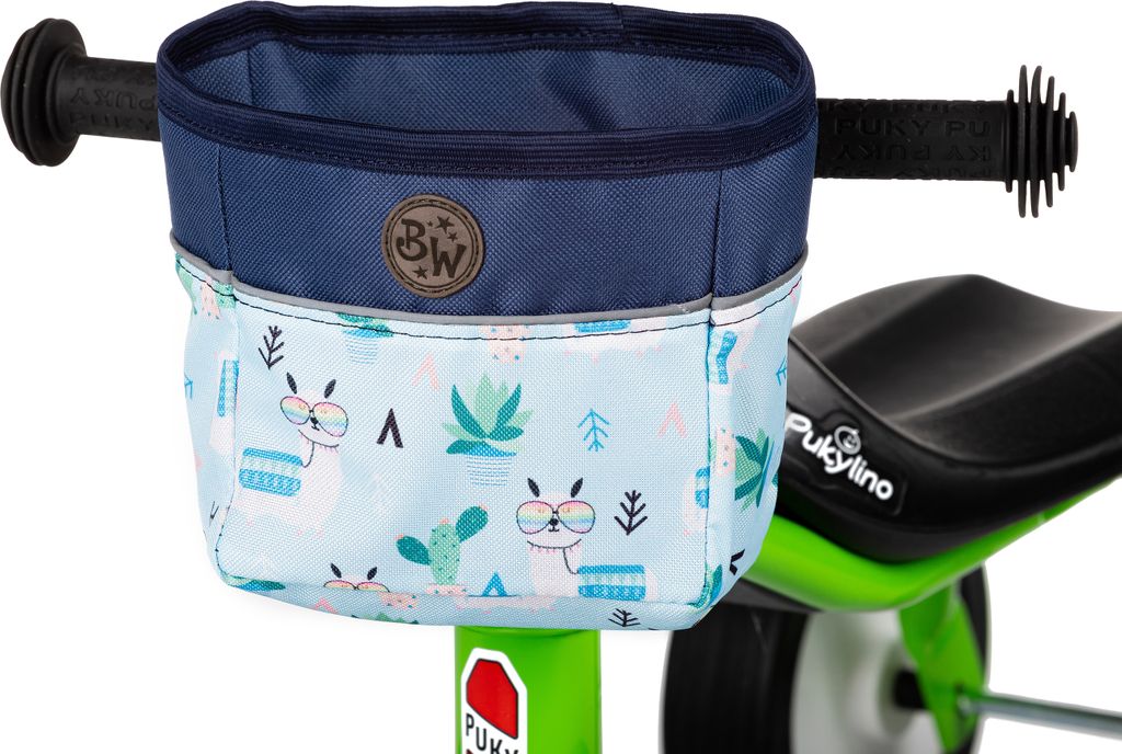 BAMBINIWELT Lenkerkorb für Kinder Lenkertasche kompatibel mit Pukylino Wutsch Fitsch Puky OFFEN für Dreirad Laufrad Rutschfahrzeuge (Modell 28)
