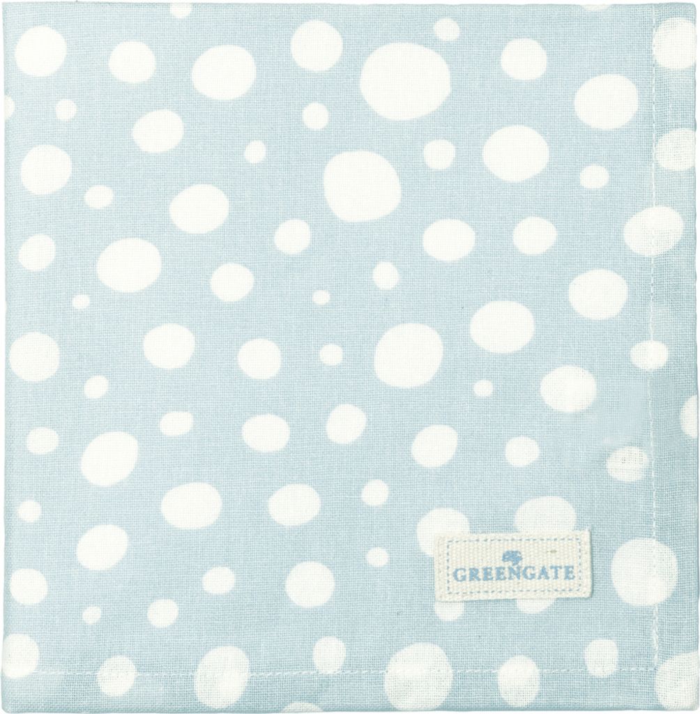 Greengate Neva Stoffserviette pale blue 40x40cm