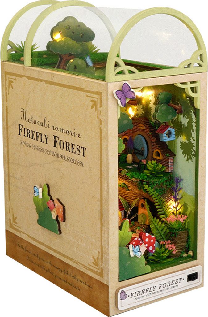 OKWISH 3D Puzzle, DIY Book Nook Kit, Puppenhäuser Miniatur Produktbild 