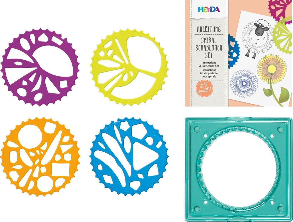 HEYDA Spiralschablonen-Set 5-teilig Produktbild 