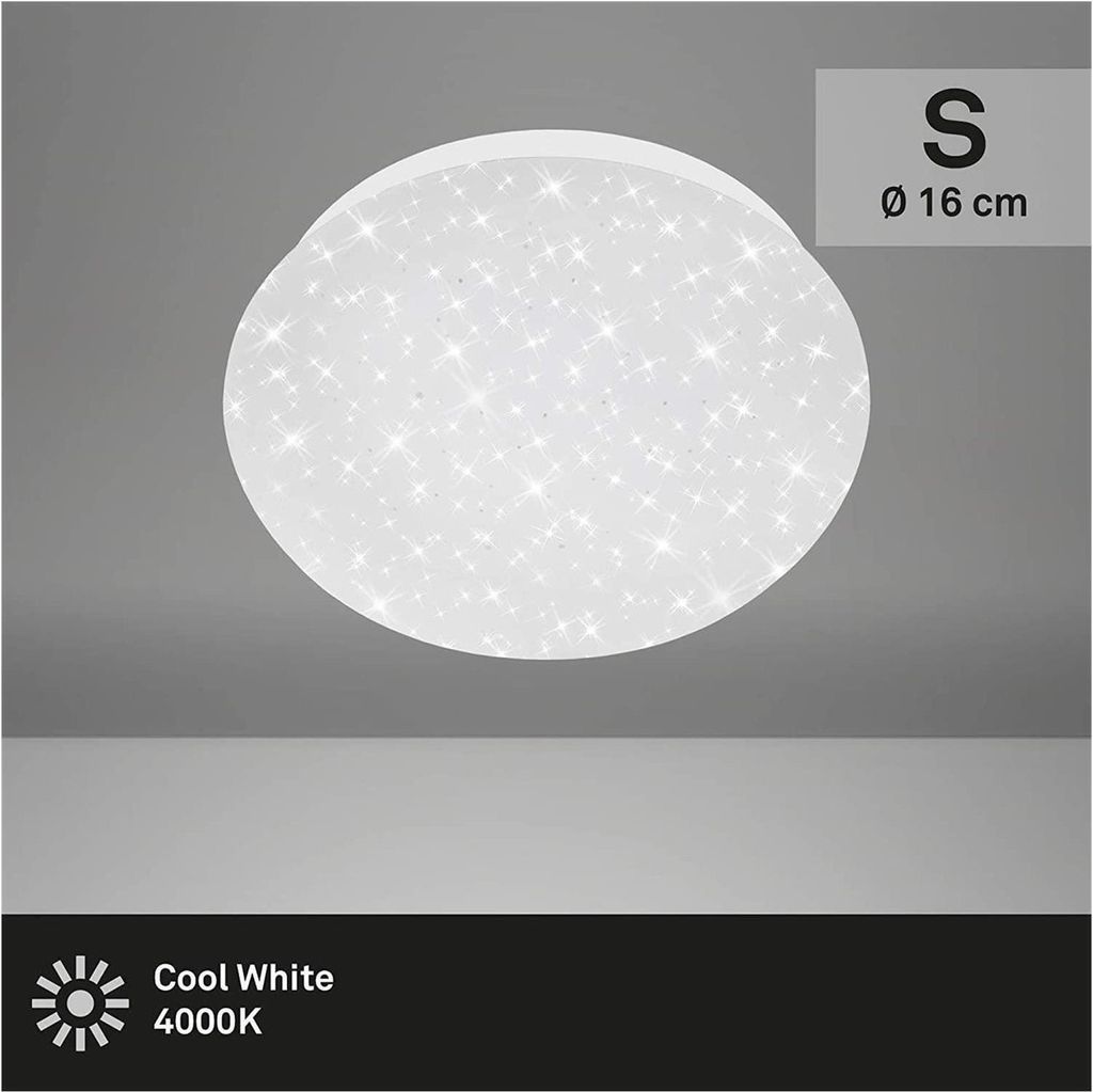 Briloner  Star LED Deckenlampe 4,5W Sternenhimmel Rund Weiß Produktbild 