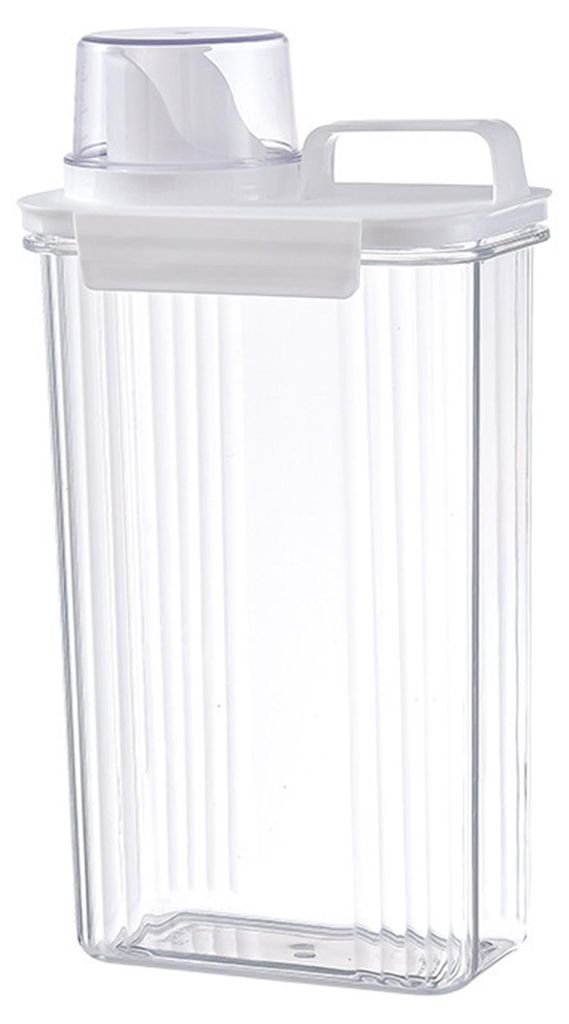 1500/2000/2800 ml Waschmittelspenderflasche, transparent, praktisches Ausgießdesign, auslaufsicherer Verschluss, Flüssigseifenspender L