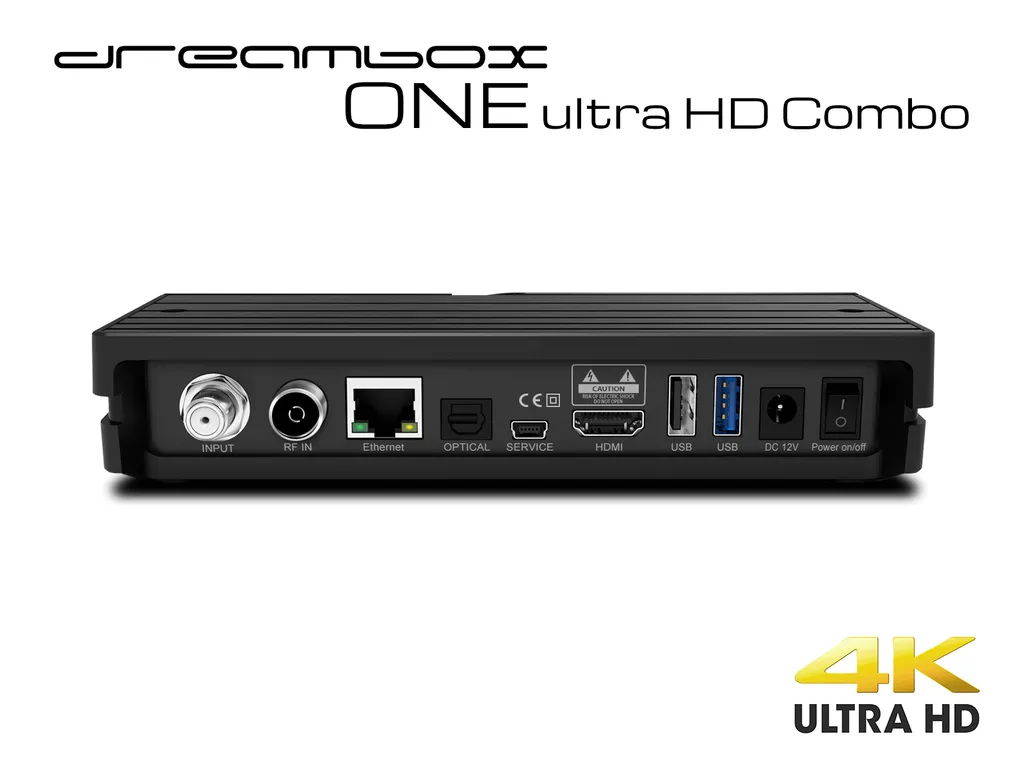 Décodeur TV 4K Dreambox One Combo Linux avec Wi-Fi et Bluetooth Intégré - 8
