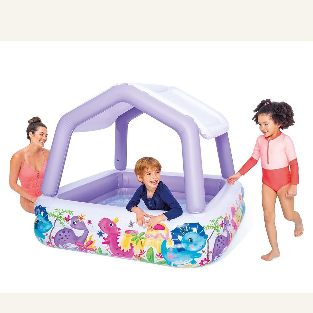 Piscine aquarium gonflable avec toit 157 x 157 x 122 cm Image du produit 