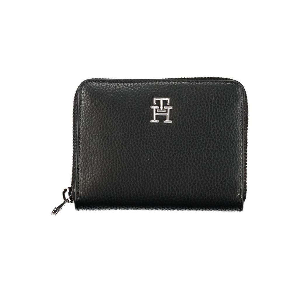 Tommy Hilfiger Elegante schwarze Polyethylen -Brieftasche Produktbild 1