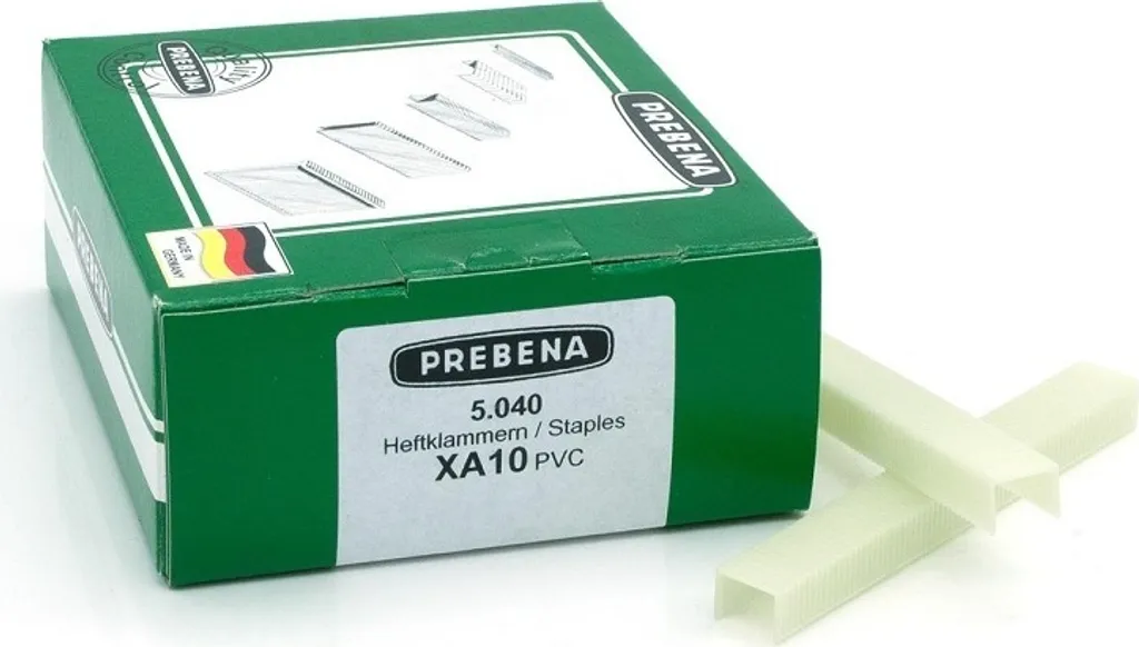 Agrafes en polymère XA10PVC 10mm Prebena pour travaux sans trace de rouille