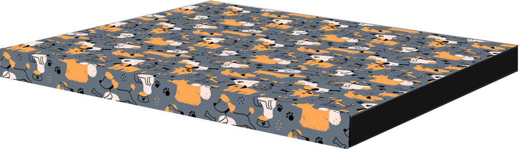 Arco Desing | Hundematratze XL 80x55x5 cm - Grau - Bequem, Wasserdicht - Perfekt für gesunden Schlaf