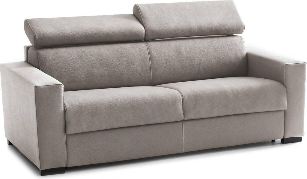 Schlafsofa Agrippina, Großes 2-Sitzer-Sofa, 100% Italy, Wohnzimmersofa mit drehbarer–ffnung, mit verstellbaren Kopfstützen und serienmäßigen...