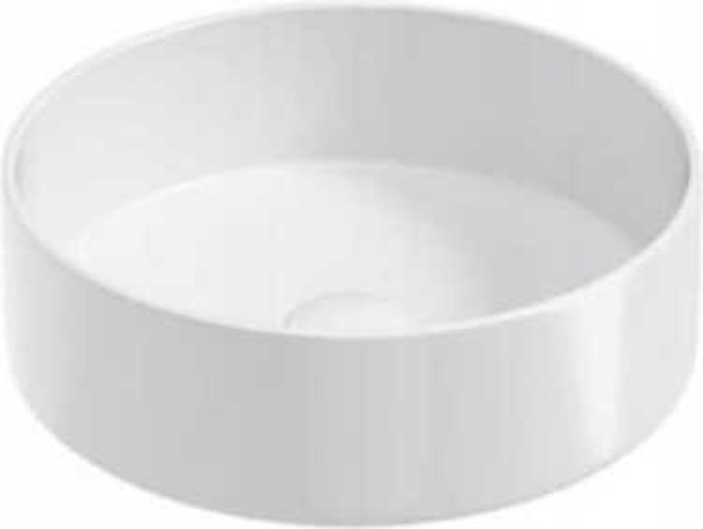 Lavabo in Vetroceramica da appoggio 36x36x12cm rotondo per Immagine del prodotto 