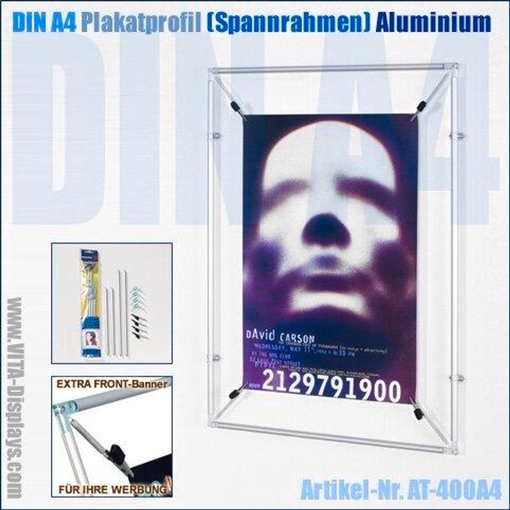 DIN A4 Plakat-Profil (Alu)