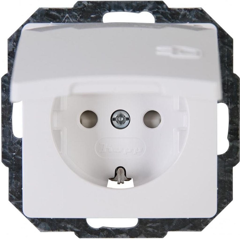Kopp 920802069  Presa di sicurezza Paris con coperchio e Immagine del prodotto 