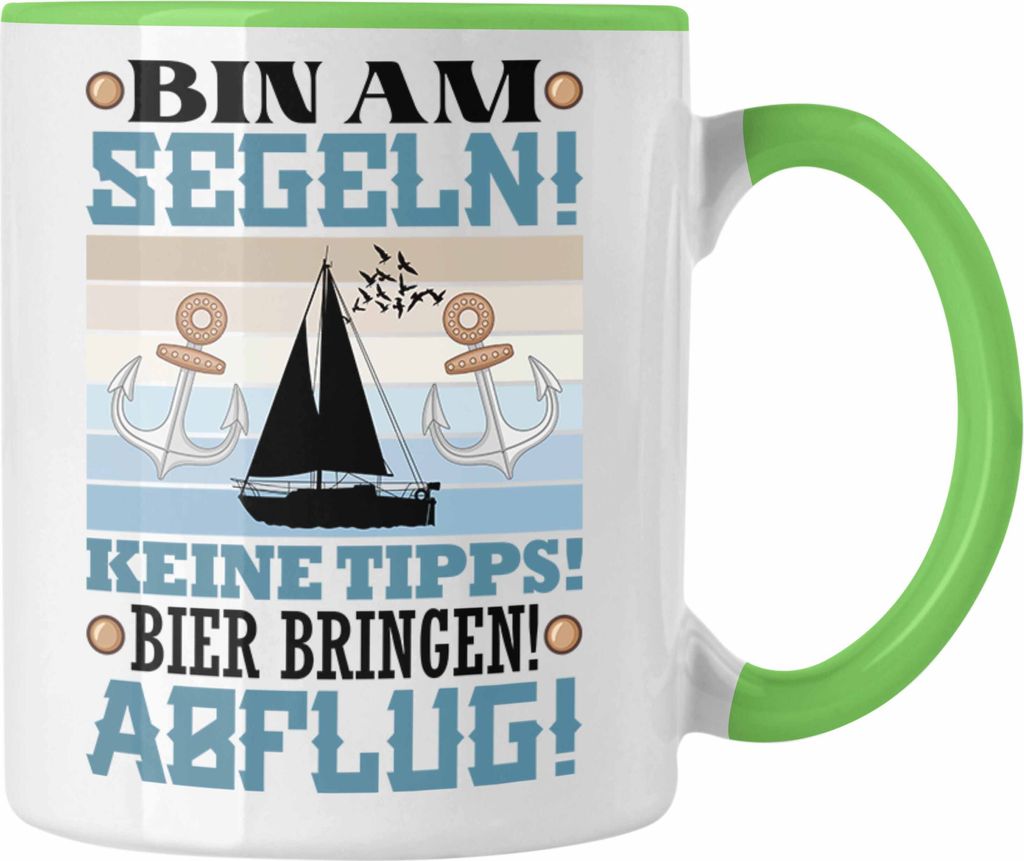 Trendation - Segler Tasse Geschenk Männer (Grün)