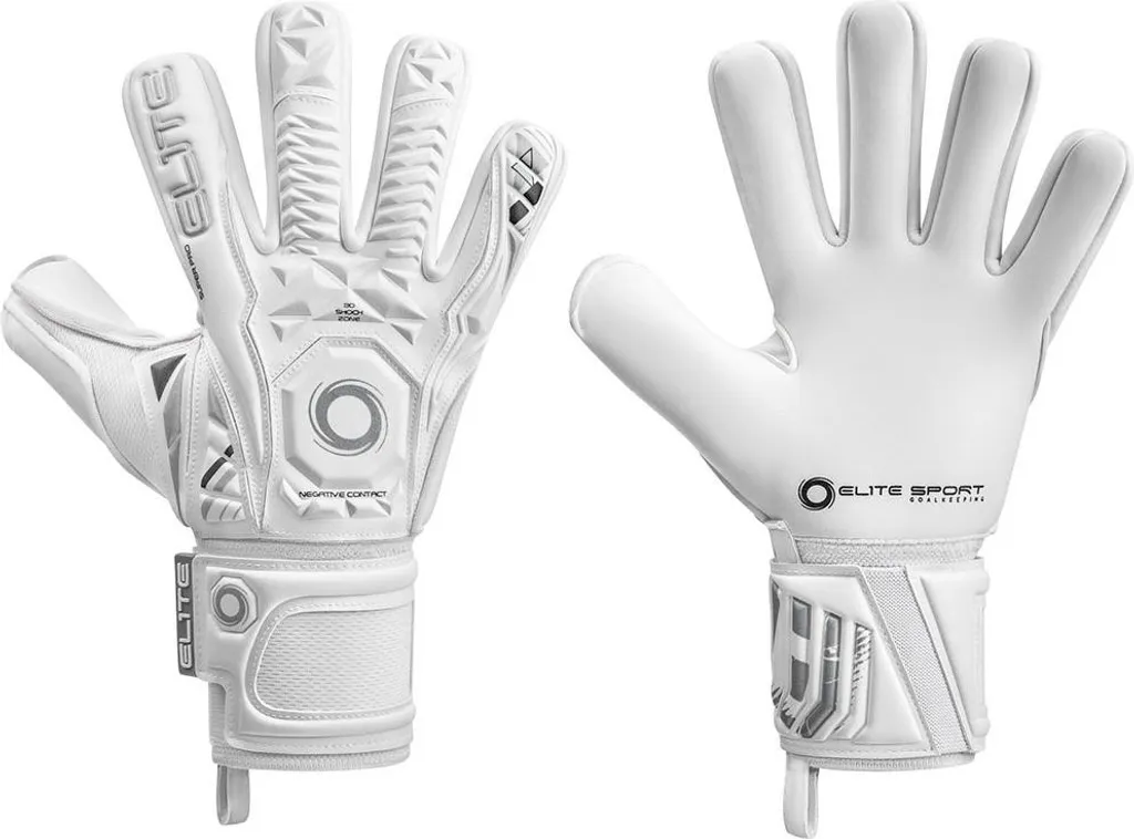Gants de gardien de but Elite Sport Supreme Fn Blancs Confort et Grip