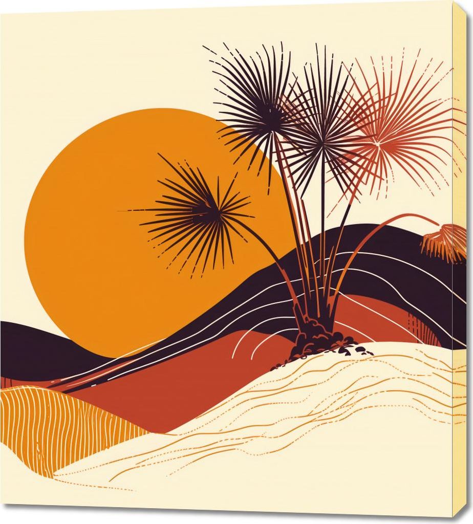 Bild 90x100cm Sonniger Horizont