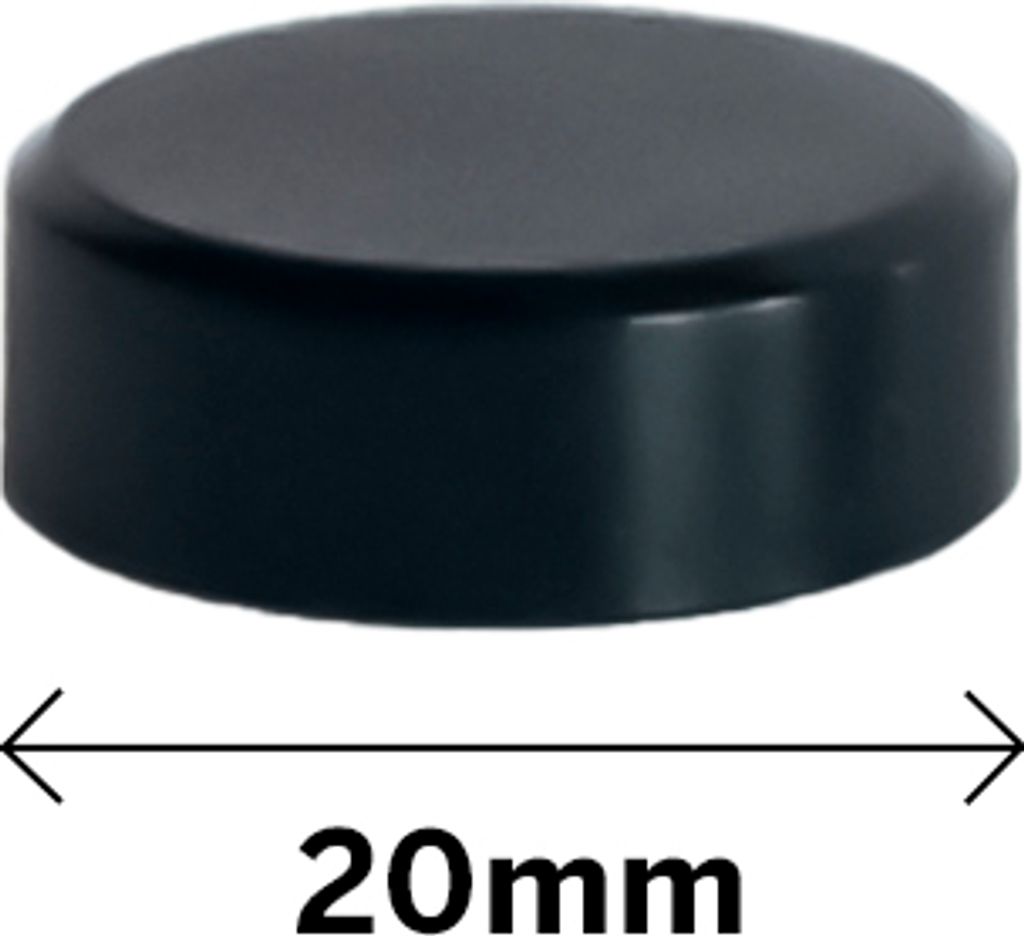 Magnet na tabule 20mm - Černá Obrázek produktu 2