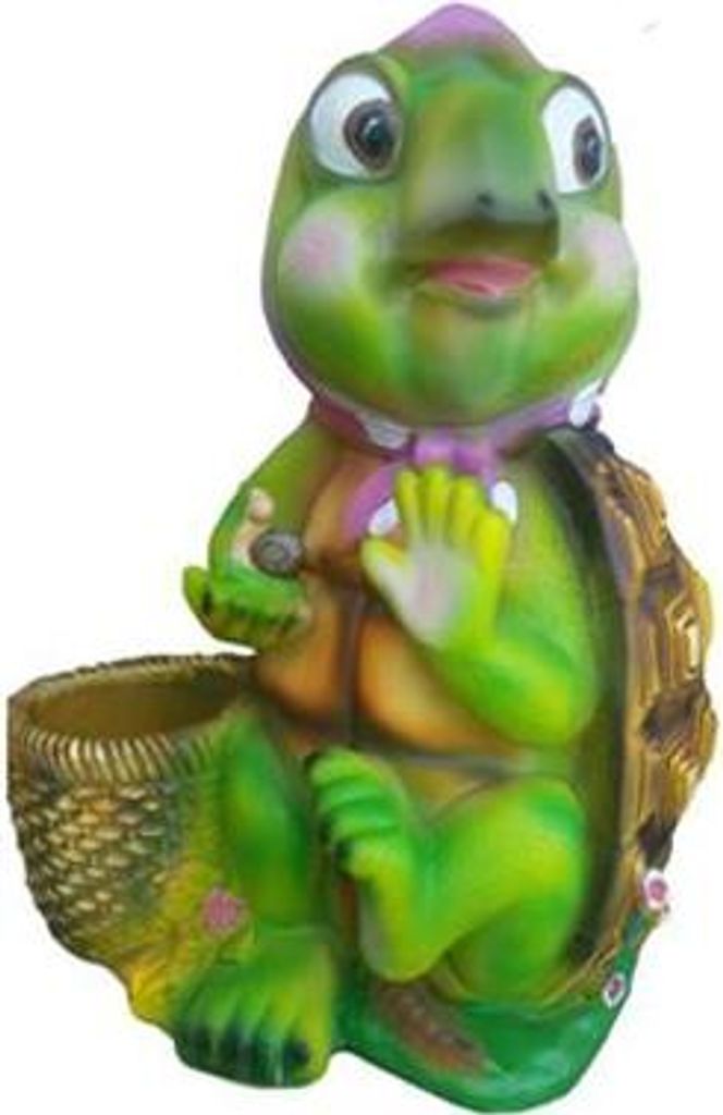 Lustige Schildkröte Figur Dekoration Statuen Skulptur Garten Deko Figuren 54cm