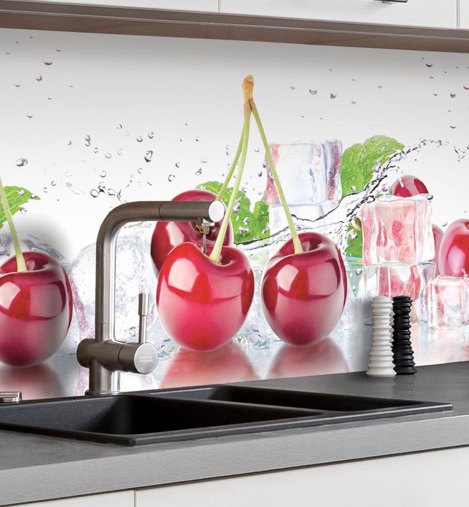 Küchenrückwand selbstklebend Cherry Spritzschutz Folie 280 Produktbild 