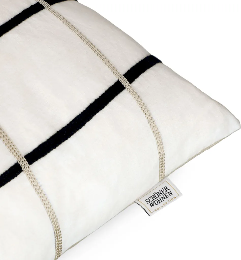 Housse de coussin beige 45x45 Perform textile robuste de haute qualité