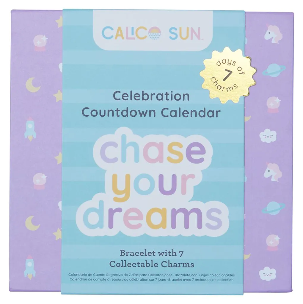 Calendrier Jouet Calico Sun Chase Your Dream Design Coloré et Ludique