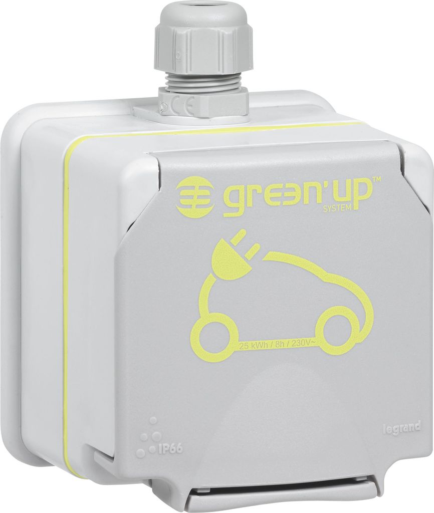 Prise Legrand Green Up, AP, Plexo66, IP44/IK08, 1 pièce. Image du produit 