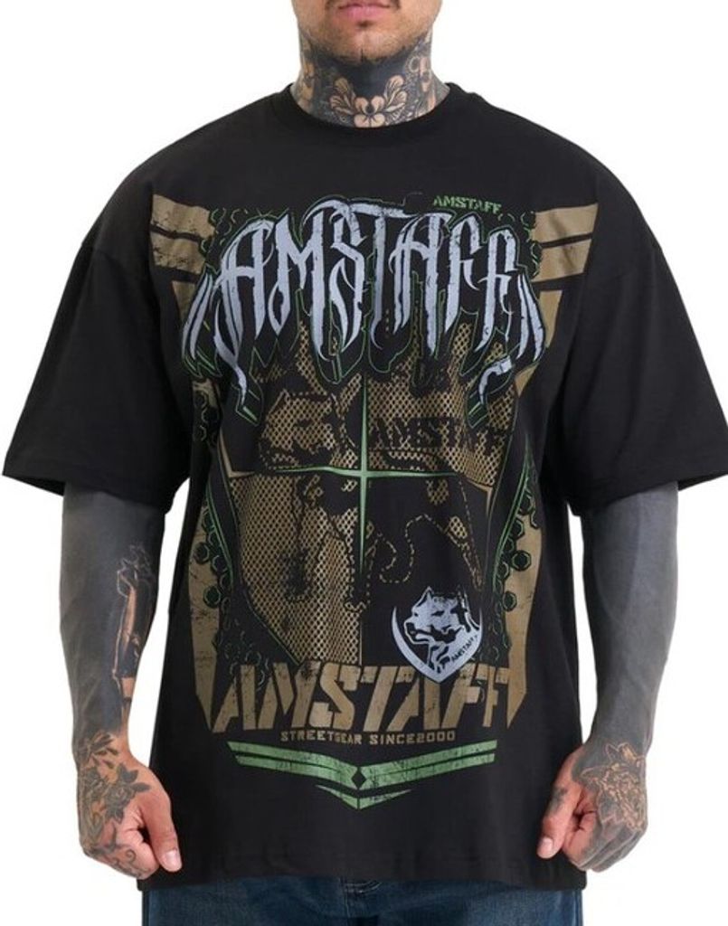 Amstaff Half Zip Hoodie Reskot, Farbe:schwarz, Größe:S