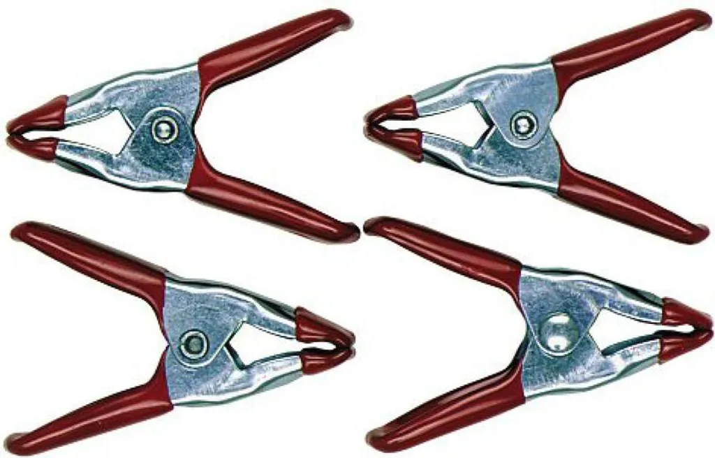 Set 4 Mollette a Pinza 50mm per Modellismo e Creatività Fai da Te