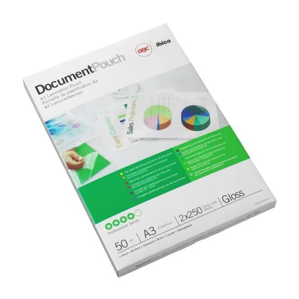 Pochette à Plastifier Haute Transparence GBC 125µm A4 - Lot de 25 ex